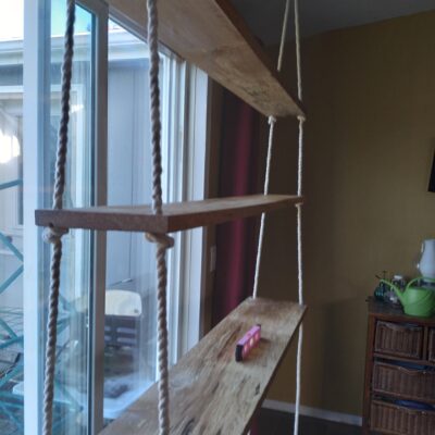 How to Make a Hanging Plant Shelf
